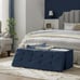 43 Storage Ottoman Bench Hold up to 660lb Ottoman with Storage Navy Blue