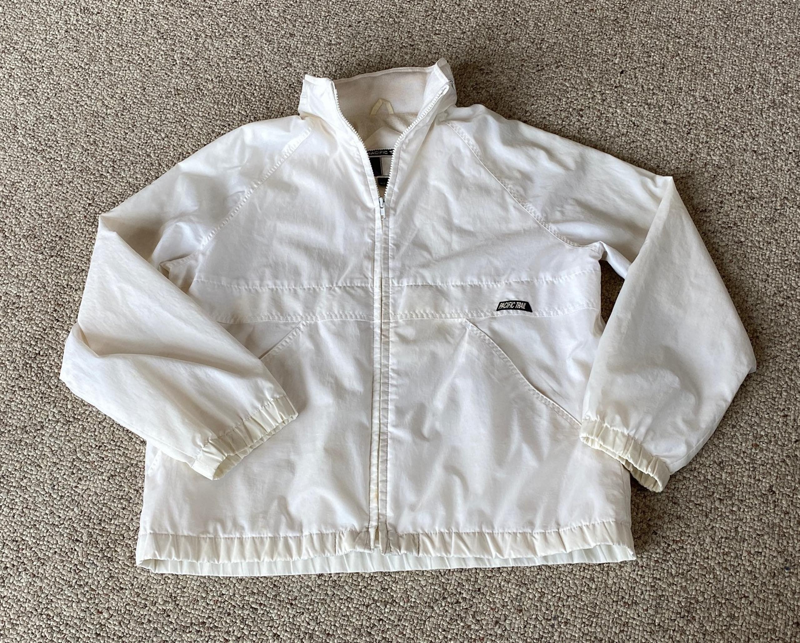 Vintage Pacific Trail White windbreaker