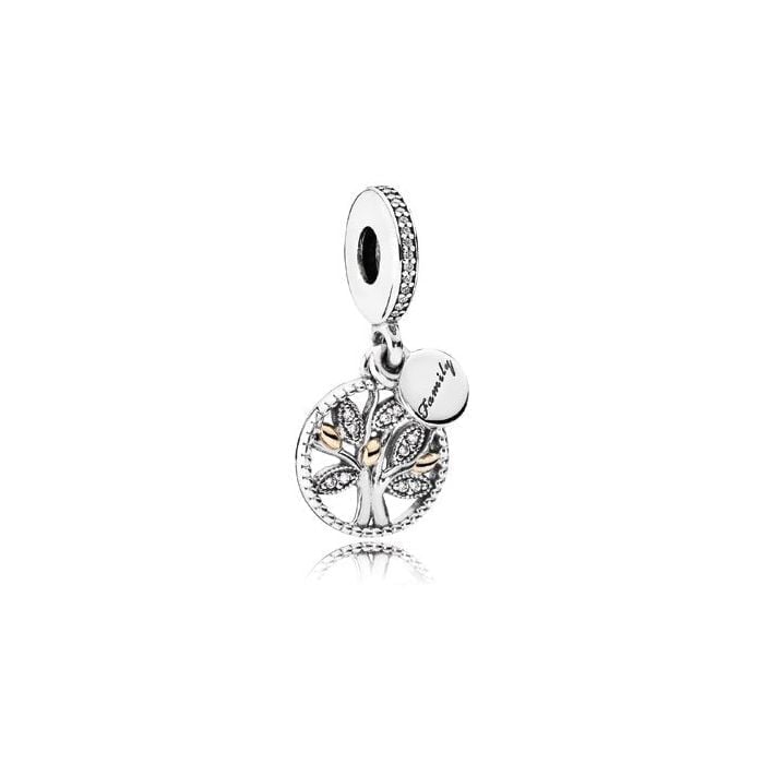 Green Family Tree Dangle charm.