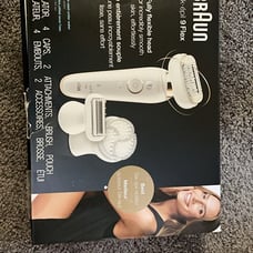 Braun Epilator Silk-épil 9 9-030 with Flexible Head, Facial Hair Removal for Wom