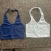 NWT Set of 6 V-Neck Halter Crop Tops ~ Juniors Size Small
