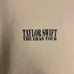 Taylor Swift The Eras Tour Cream Hooded Fleece Pullover Sweatshirt Size Medium