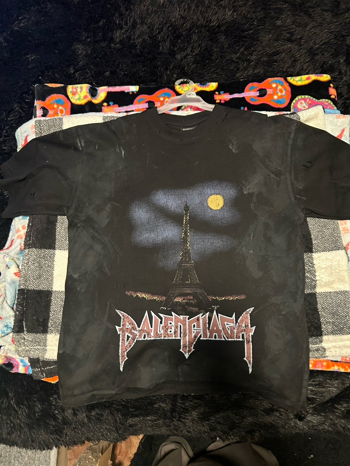 Balenciaga Up side up Paris shirt