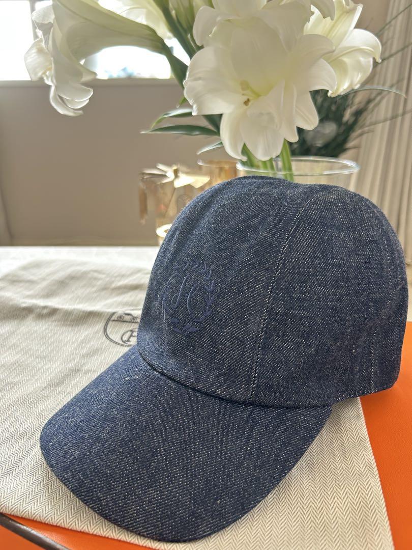 ★Price Reduction★ HERMES Hermes Denim Cap Primavera 58