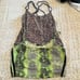 Animal print Snakeskin and leopard print strappy crop tops bundle size M