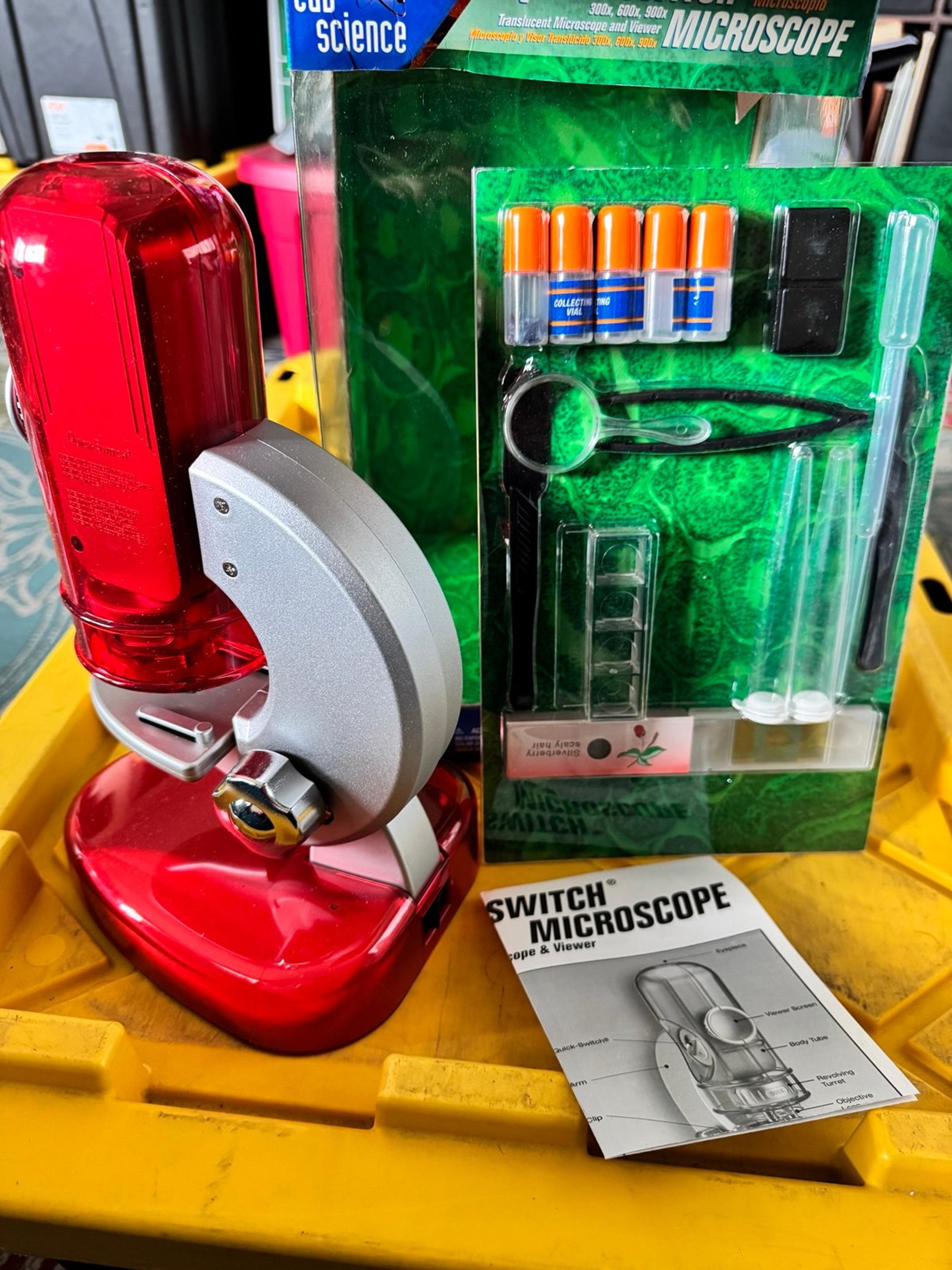 Quick-Switch Kids Microscope 300x 600x 900x - edu science