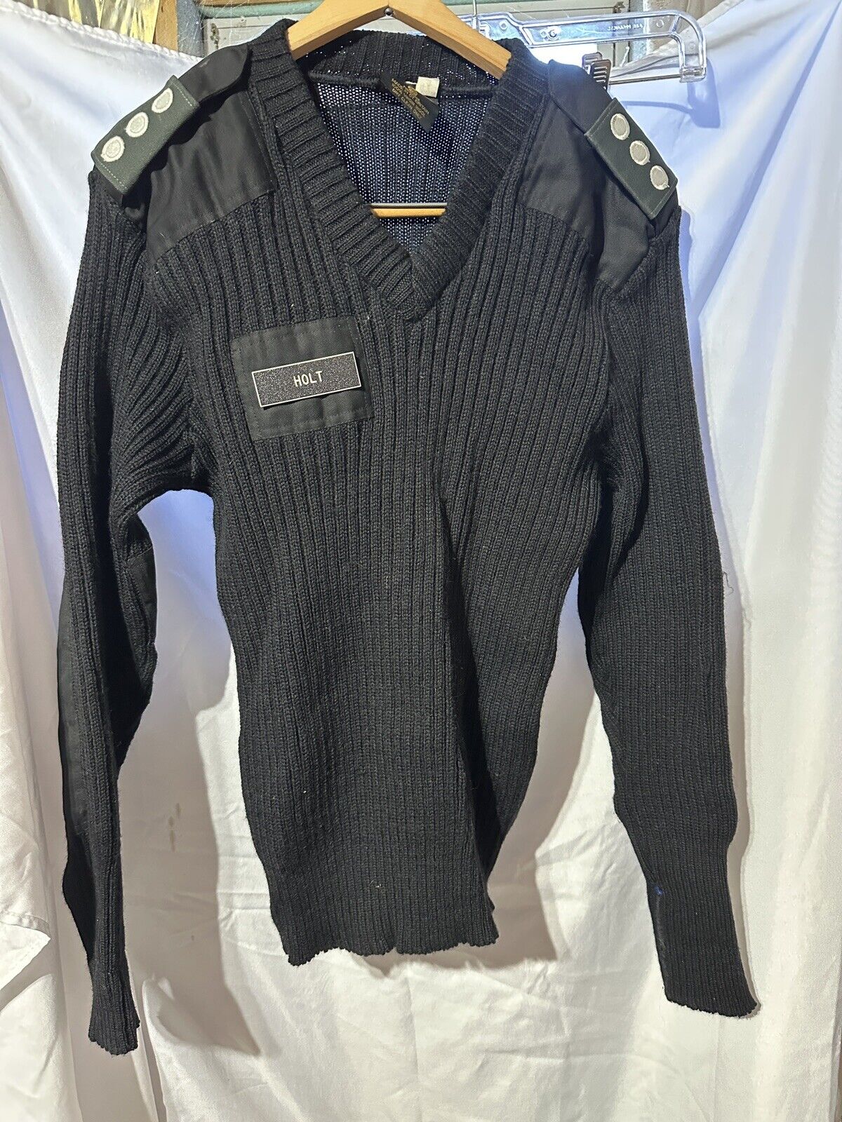 Citadel 100% Virgin Wool Commando Military Ribbed Knit Sweater Size 42 (Large)