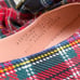 J. Crew Colette Bow Pumps Stewart Tartan Plaid Red Green Pointed Toe Size 6.5