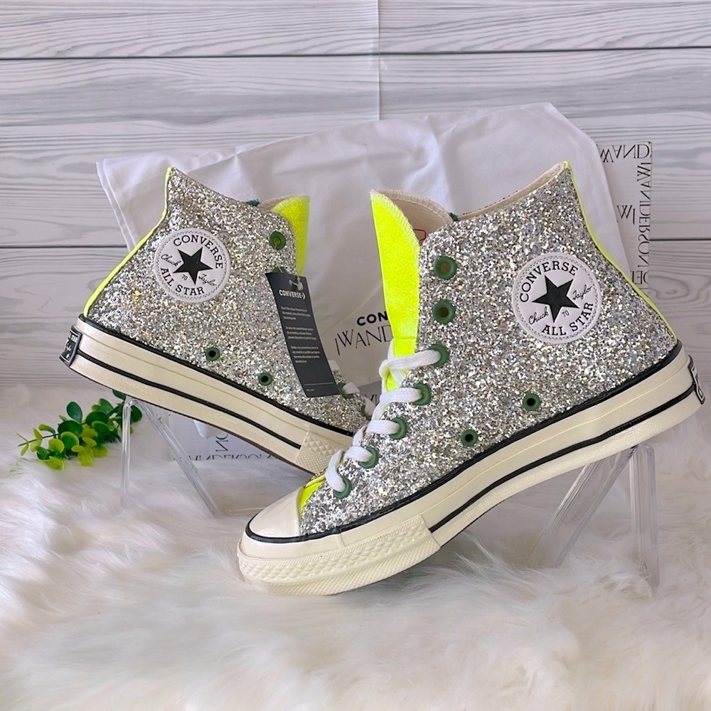 Converse X JW Anderson Chuck 70 High 'Glitter Pack - Gold Silver'
