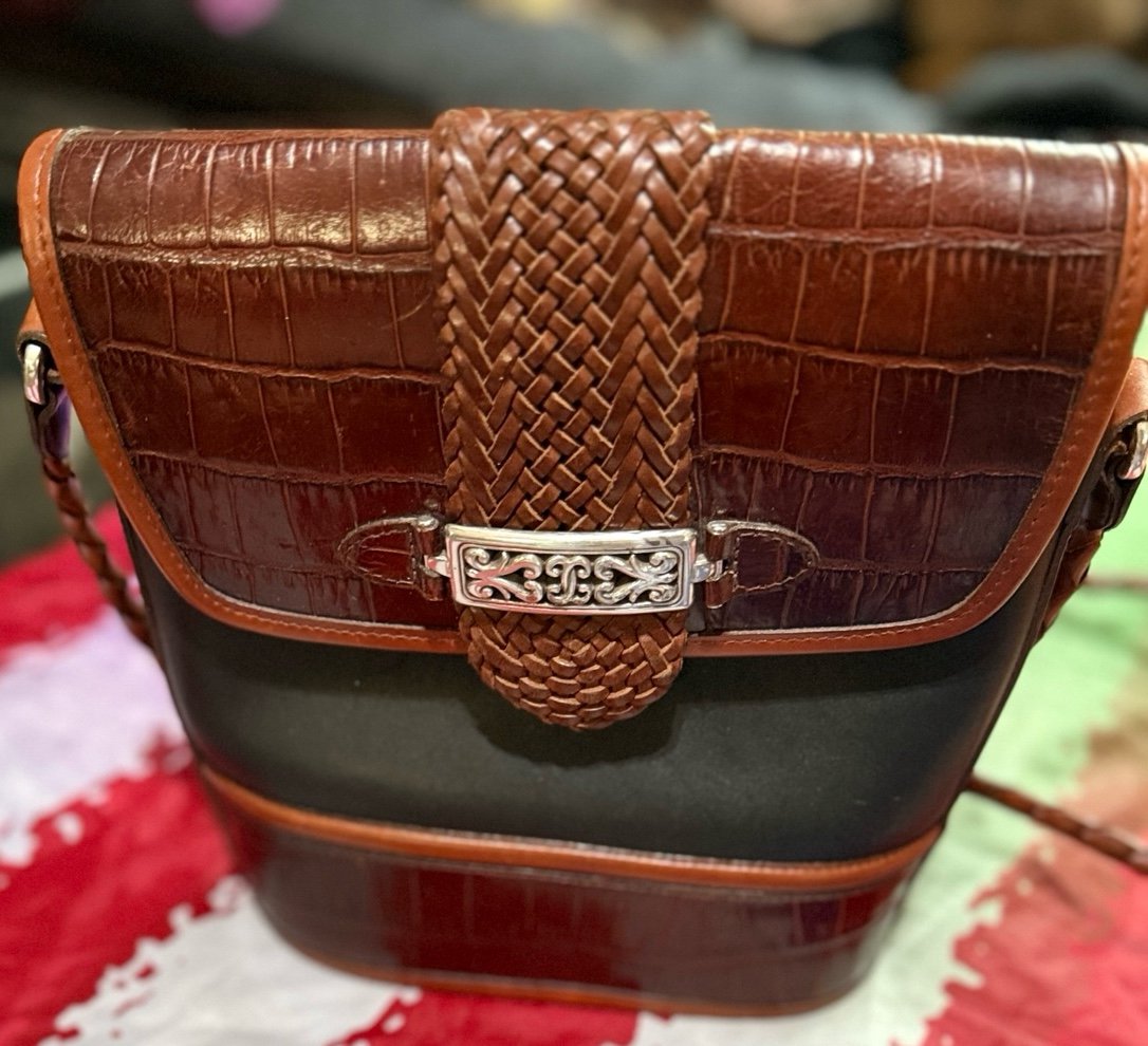 Black & Brown leather Brighton bag