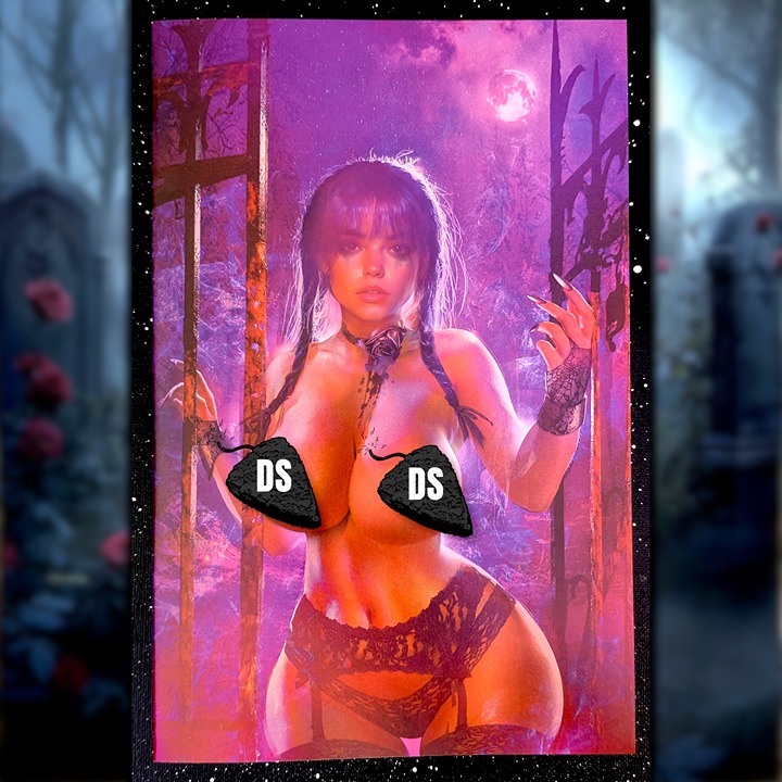 Night of the Giving Head #1 || Ale Borgobello Wednesday Topless Variant