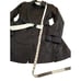 Dressbarn Women's XL Black Polka Dot Lightweight Spring Rain Trench Jacket