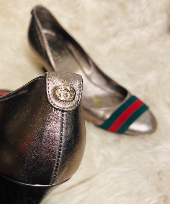 Gucci heels wedge pumps Patent shoes