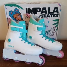 Impala Lightspeed Inline Skate - White / Women's size 10 / Men's size 8