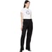 RE/DONE Women's Super Wide Leg Trouser 10/30 High Rise Flat Front Pants NWOT