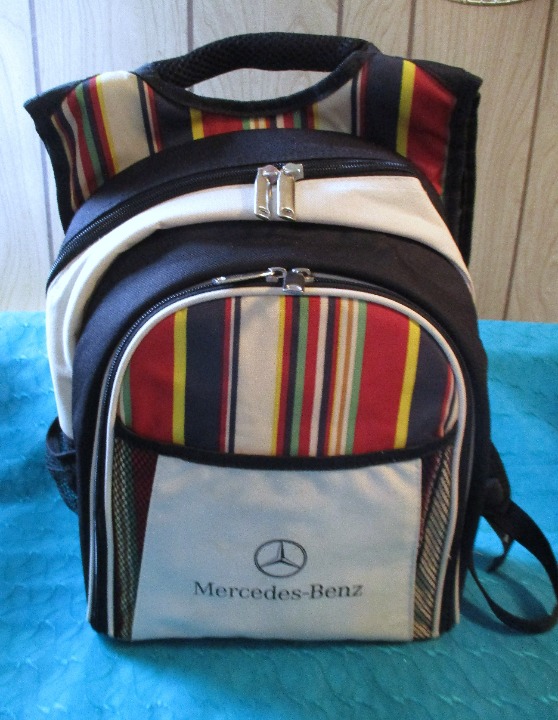 Mercedes-Benz Logo Insulated Wine Cooler/Backpack Service for 2 - NEW