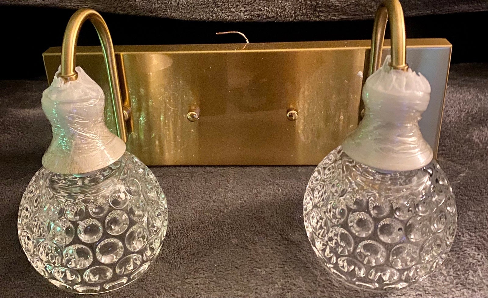 New FIRM Gold Bathroom Vanity Light over mirror