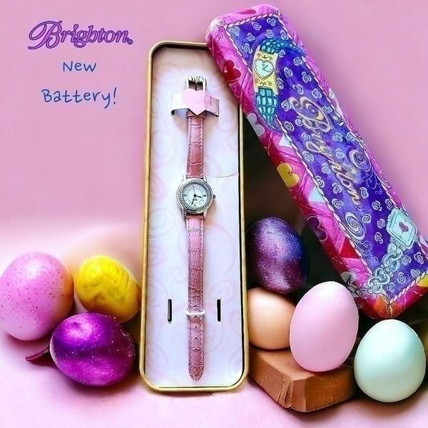 BRIGHTON Mila Silver and Leather Ladies Watch