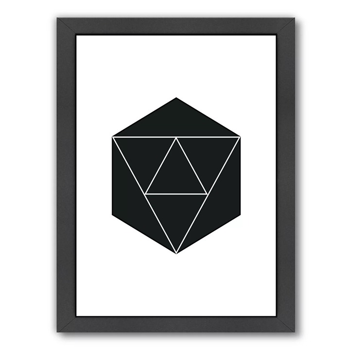 Geometric Minimalist Art Framed Wall Art-KL