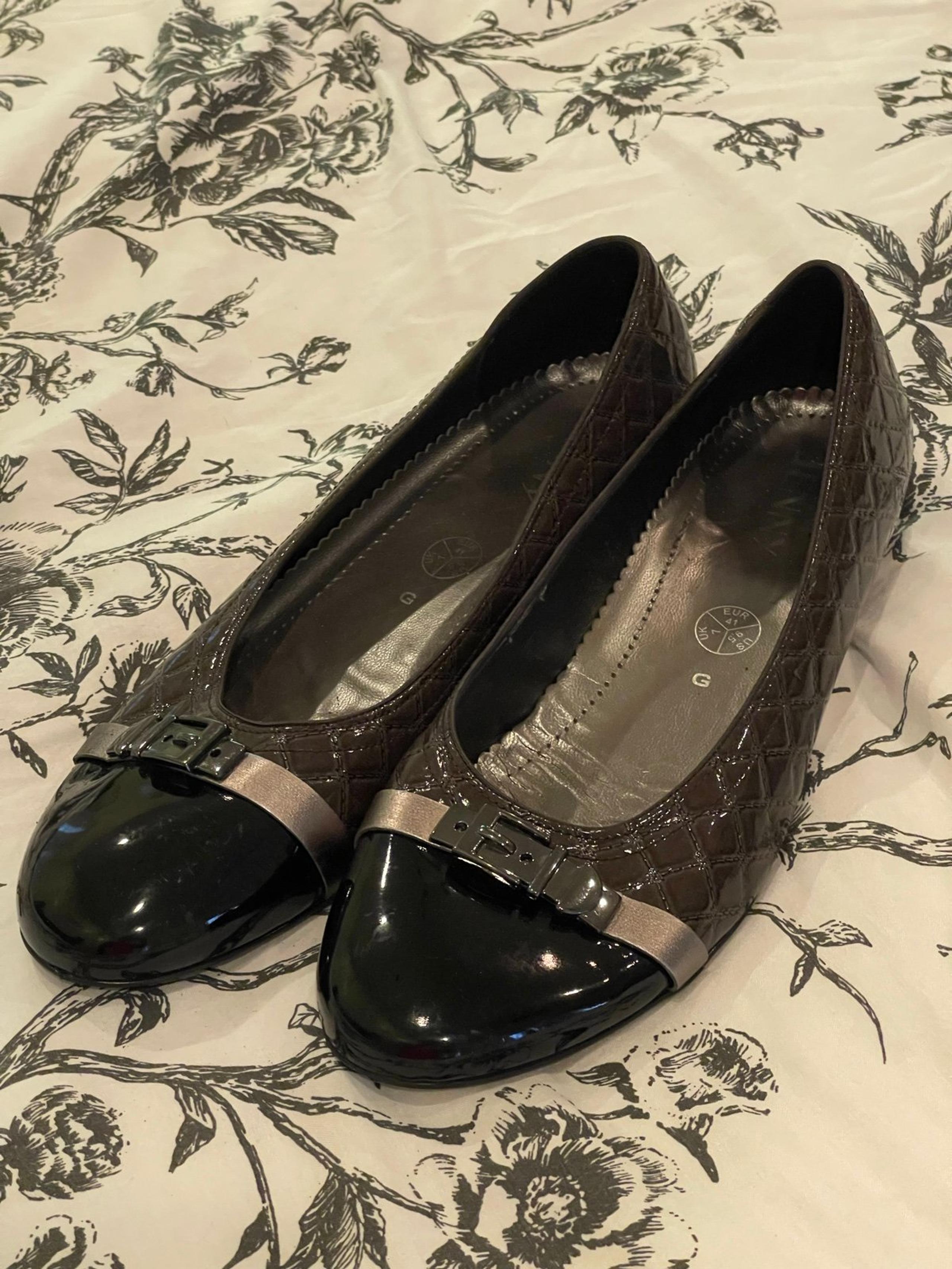 Jenny 9.5 Brown/Silver/Black with Buckle/Heel