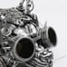 Angry Wolf Robotic Goggles Steampunk Masquerade Silver Mask
