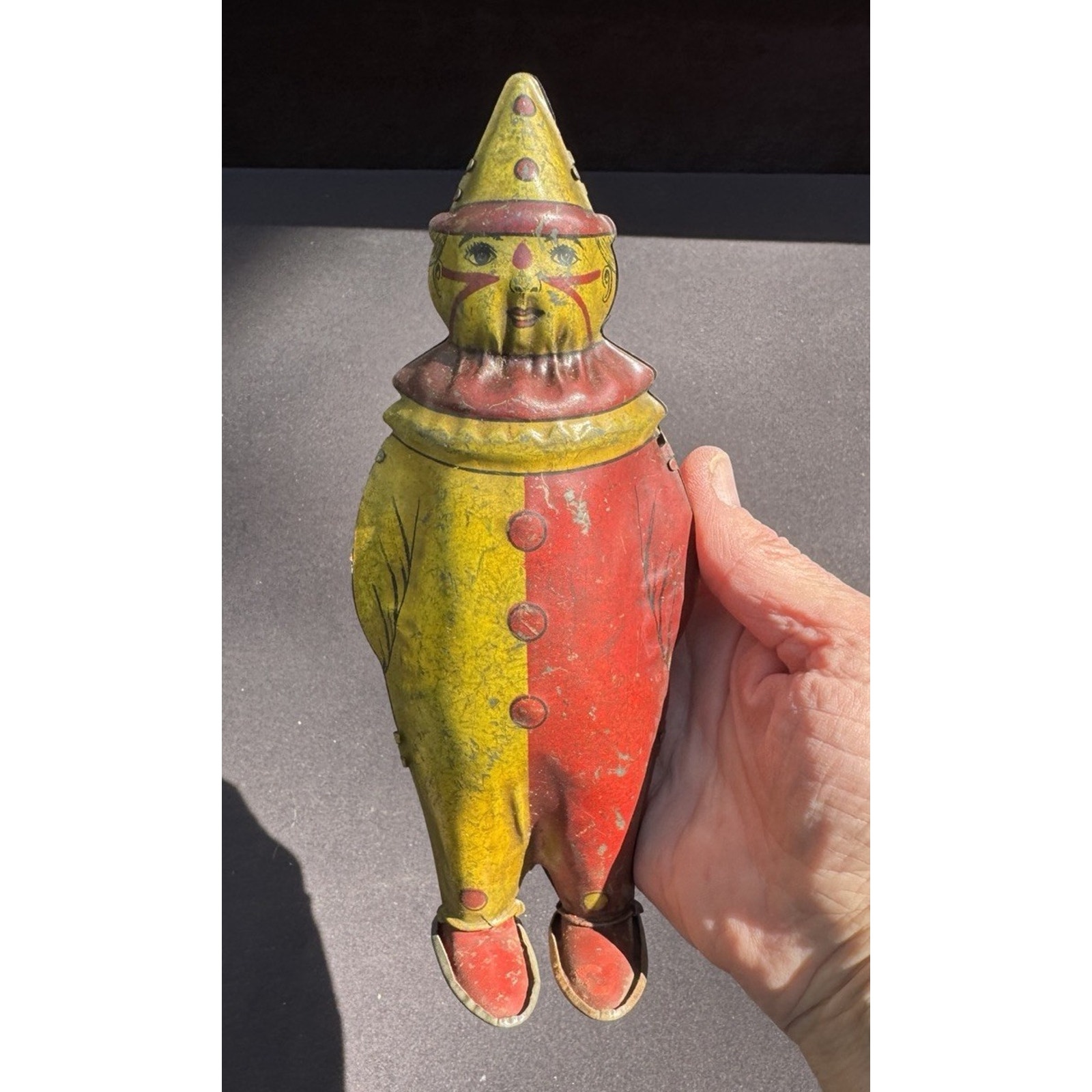 Rare Vintage Toy-windup Johnny The Dancing Clown Lindstrom Tool & Toy Co. -T20