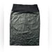 Pietro Brunelli Faux Leather Black Midi Maternity Skirt - Small