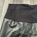 Pietro Brunelli Faux Leather Black Midi Maternity Skirt - Small