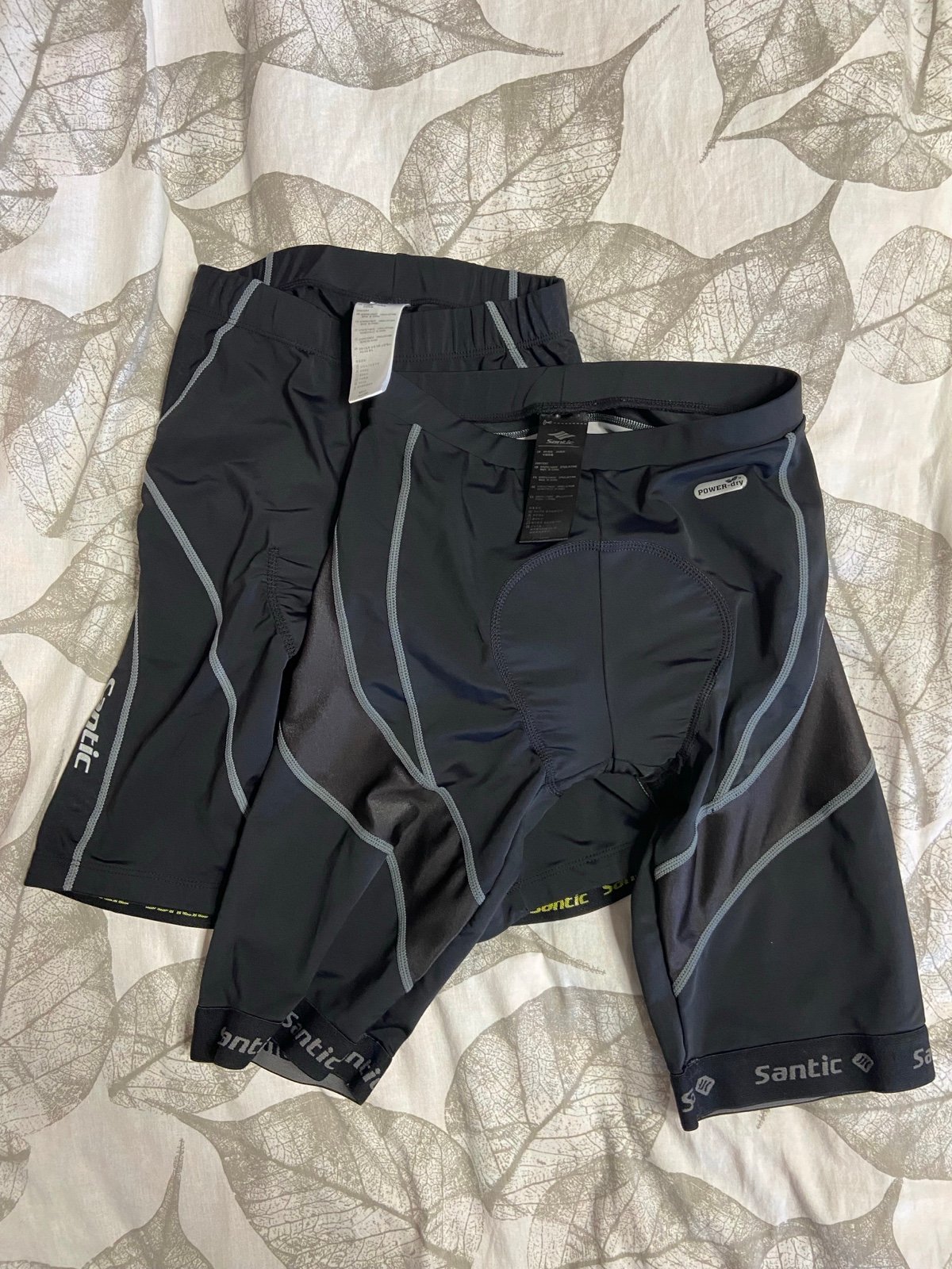 SANYIC 2PC. Lot Padded Compression BIKE SHORTS