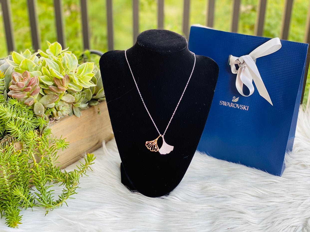 Swarovski Ginko pendant Mixed metal fini
