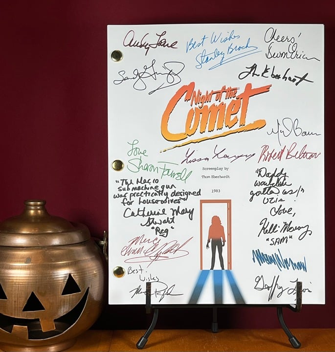 Night of the Comet Script Signed- Autograph Reprints- Horror- Halloween