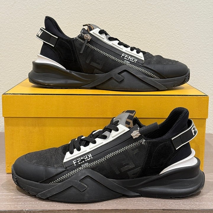 FENDI FLOW MENS SNEAKERS SIZE 10