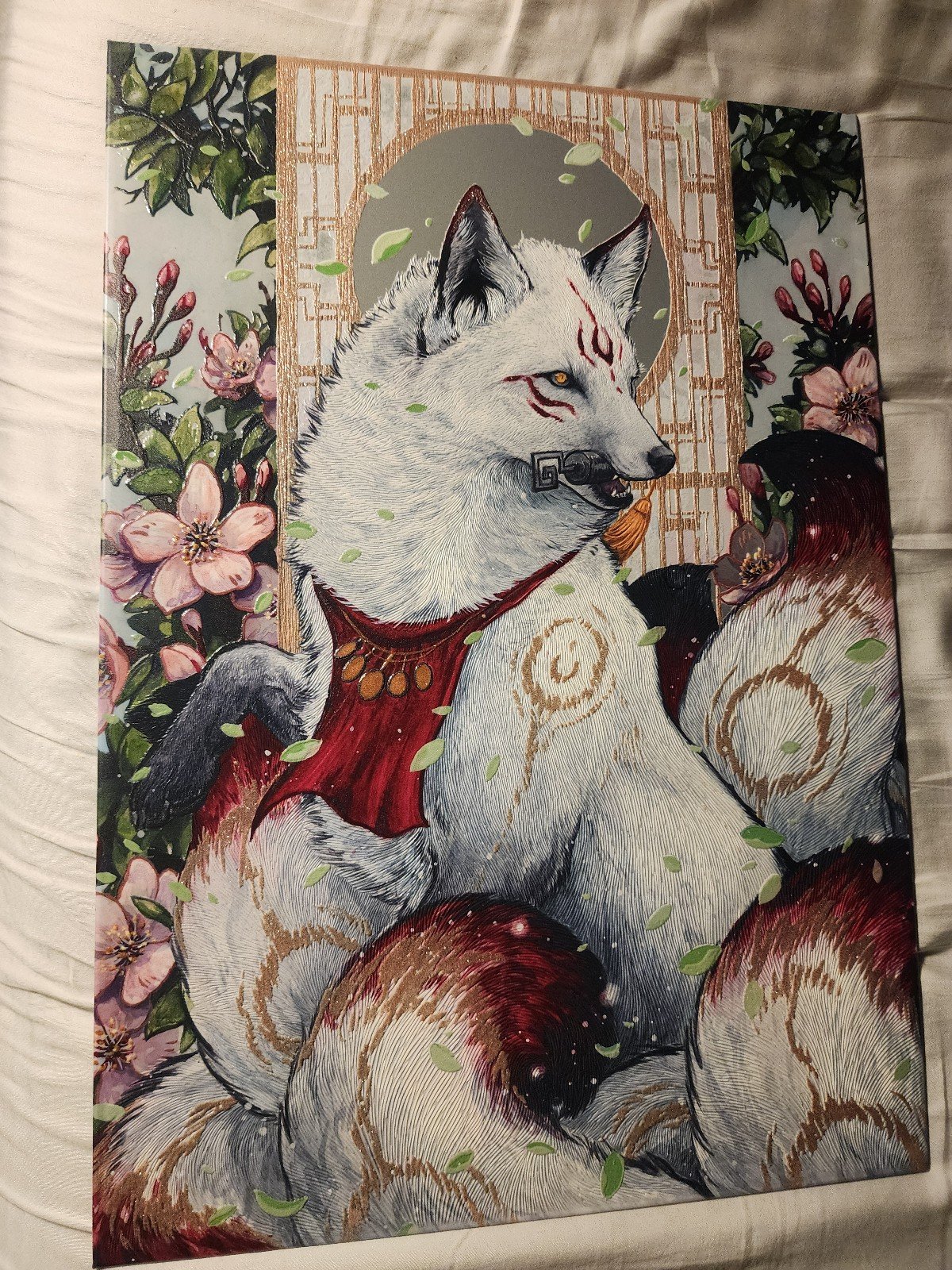 White Kitsune | Displate Metal Poster Limited Edition #333