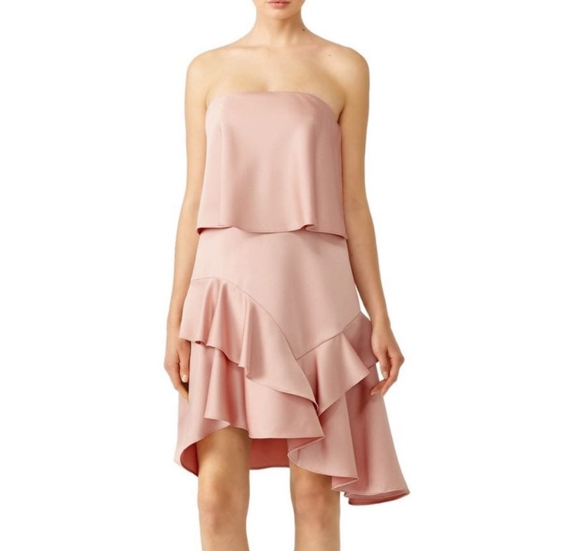 Halstin Heritage Blush Flounce Dress