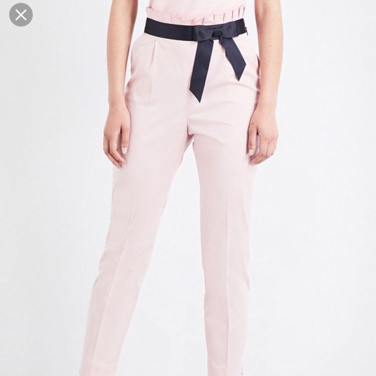 ted baker high rise trousers with bow