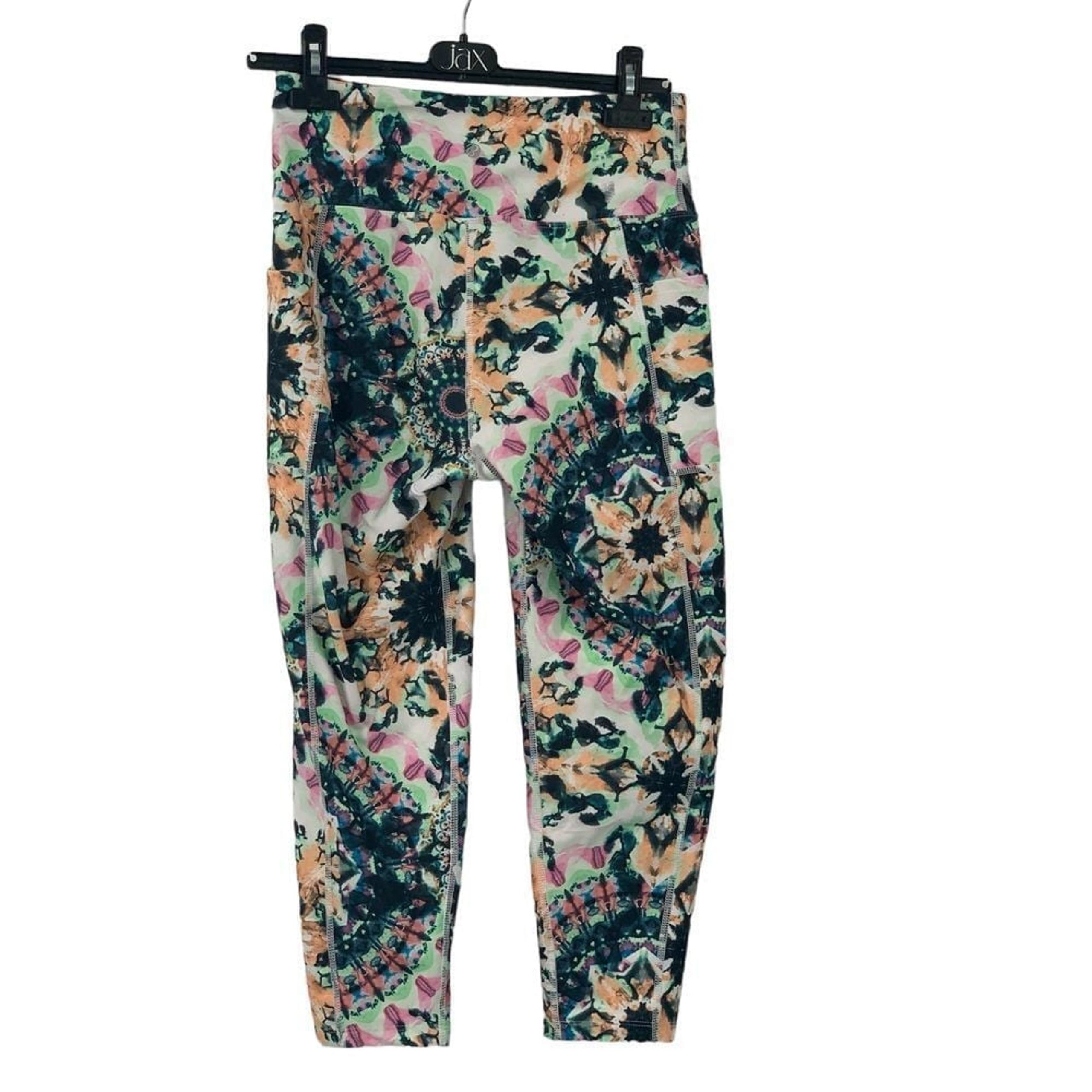 Bally Total Fitness 22in Mid-Calf Capri High Rise Leggings Kaleidoscope Size L