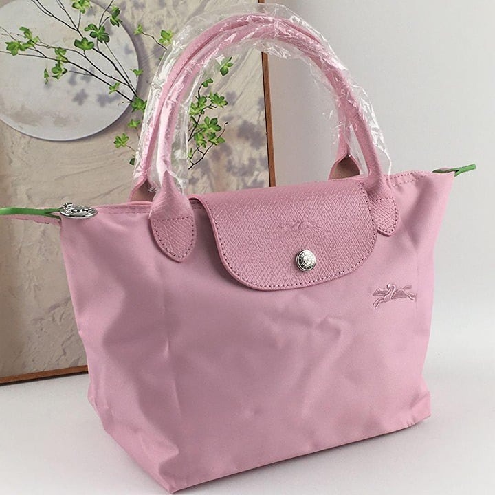 Longchamp Pliage Folding Handbag New Pink S