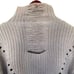 One Grey Day Revolve Sweater Cut Out Distressed High Neck Tan Oatmeal Small
