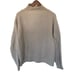 One Grey Day Revolve Sweater Cut Out Distressed High Neck Tan Oatmeal Small