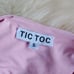 TIC TOC | pink lace-up halter top