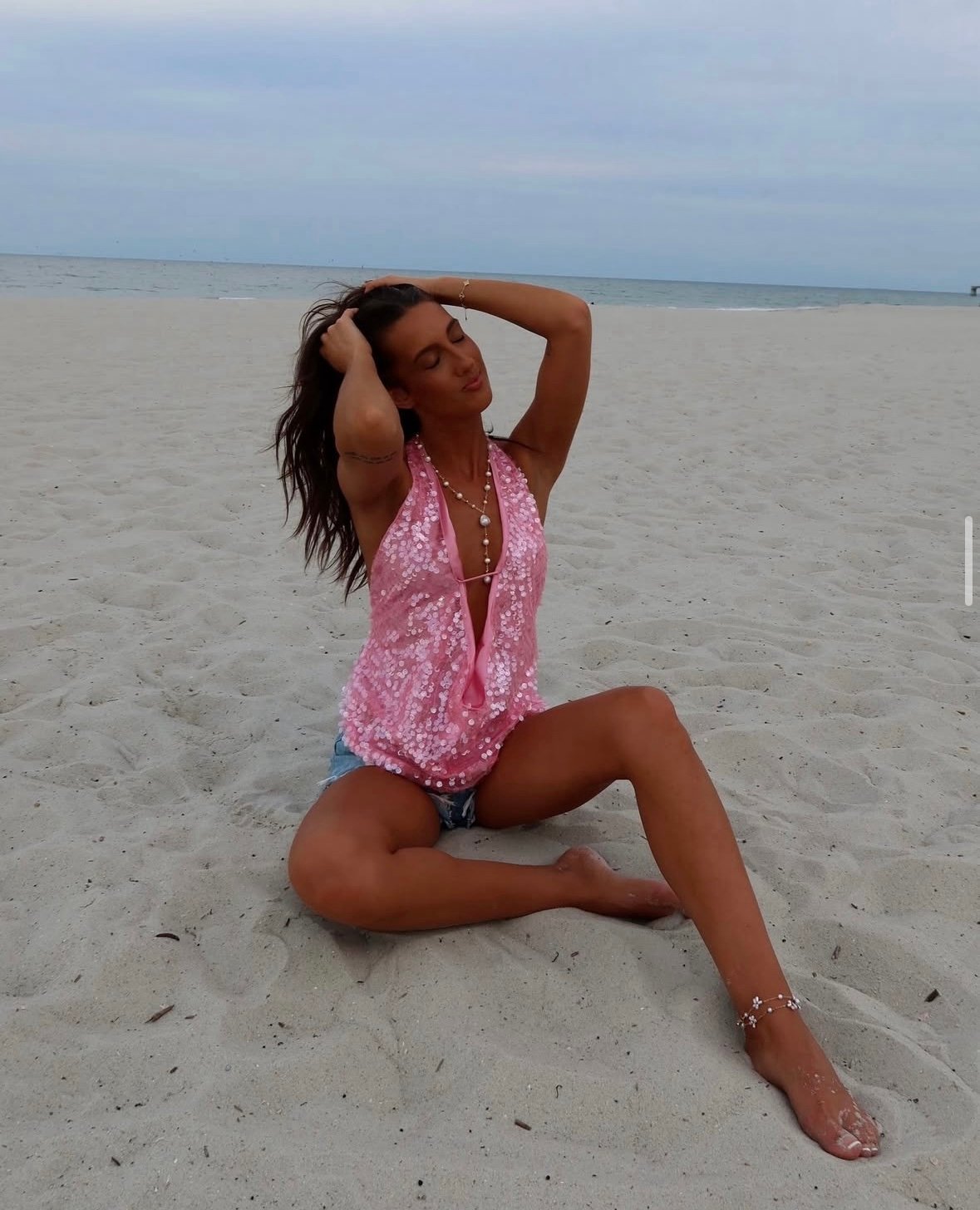 Skull House Designs Mermaid Halter: Flamingo