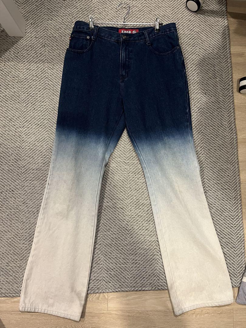 Vintage faded flare denim