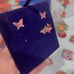 Swarovski 5378694 Lilia stud earrings Pink Butterfly Set Rose Gold NWT
