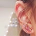 Swarovski 5378694 Lilia stud earrings Pink Butterfly Set Rose Gold NWT