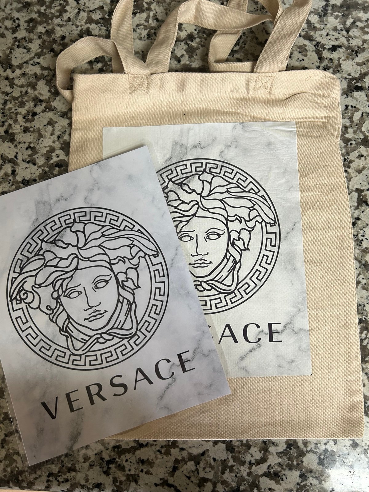 Tote bag with notebook