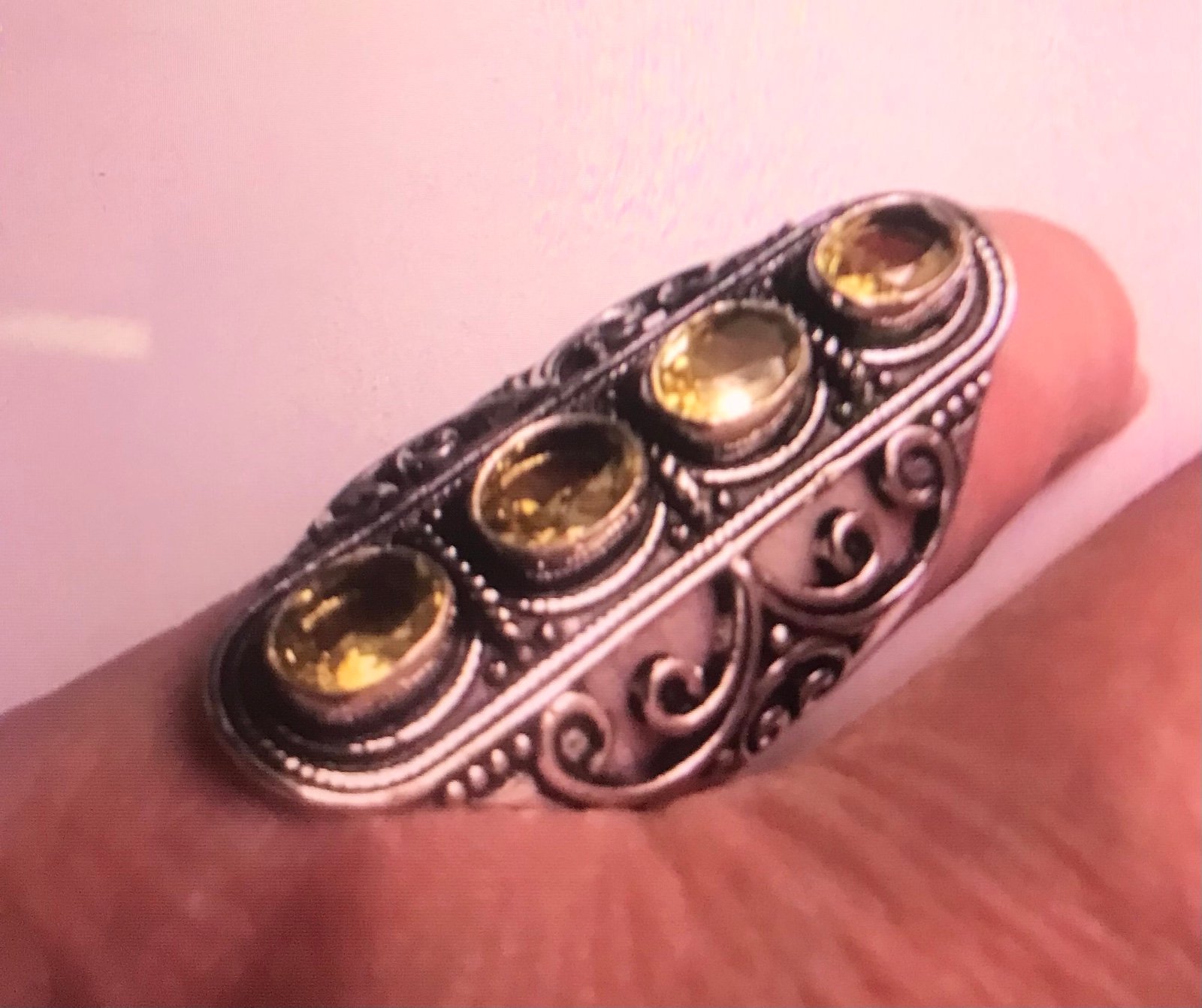 Citrine 925 Sterling Silver Ring