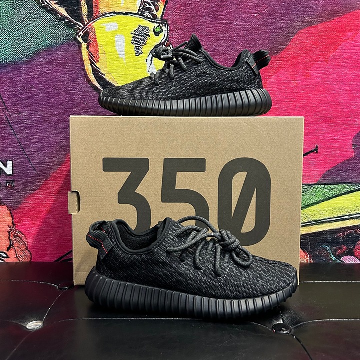 Brand New Yeezy 350 V1 Pirate Black Size 4.5