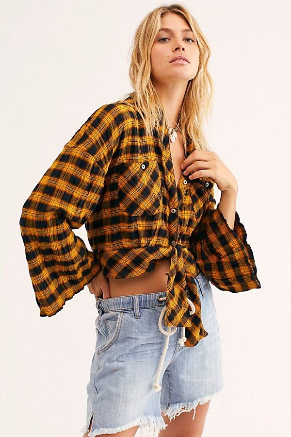 We The Free Sakura Plaid Shirt