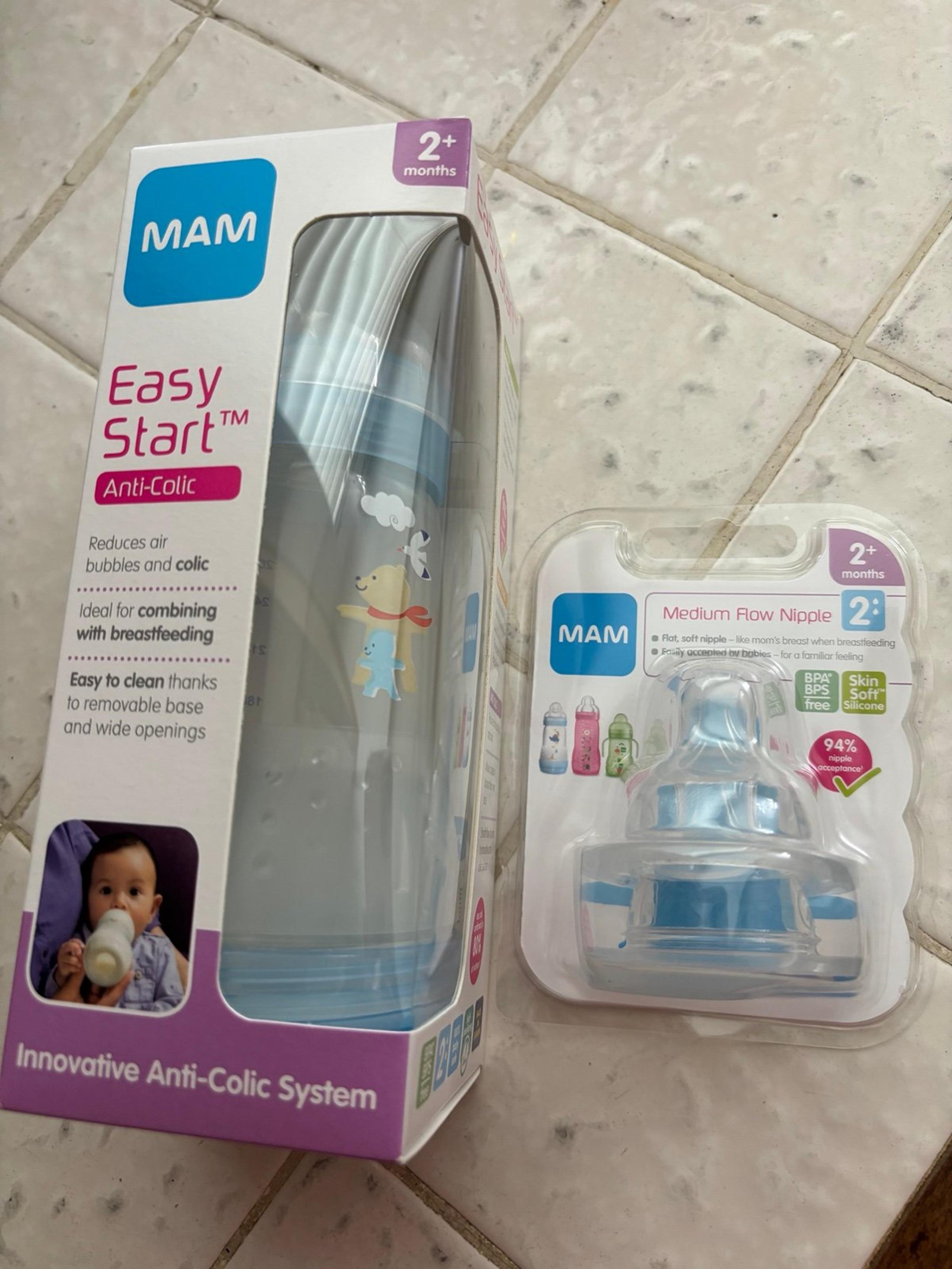 MAM baby bottle and nipples