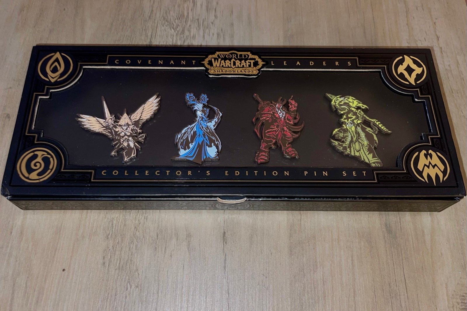 World Of Warcraft Shadowlands Collectors Pins Covenant Leaders  (Limited 1000)
